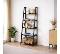 Furniture To Go Wally 5 Shelves Ladder Shelf - Black