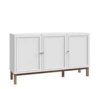 Furniture To Go Wensley 3 Door 1 Drawer Sideboard In Light Grey And Oak, Multi