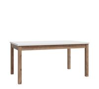 Florence Wensley 8 Seater Dining Table Light Grey and Oak - Multi - Furniture To Go - Wilko