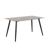 Furniture To Go Wicklow Rectangular Dining Table In Grey/black