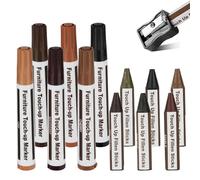 Furniture Touch Up Pens, 13PCS Multicolor Furniture Repair Marker Kit with Sharpener, Wood Touch Up Pens for Stains, Scratches, Floors, Tables, Desks, Bedposts, Touch Ups and Coverr Ups