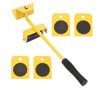Furniture Transport Kit Yellow Jack Movable Plate for Heavy Objects Bearing 150kg Washing Machine Roller Skates Car Wheel Jack 34x10x10cm