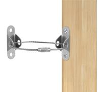 Furniture Wall Anchor 30pcs Anti-tip Furniture Anchors Silver Without Drilling for Bookshelves Wardrobes Cabinets Safety Enhancement Easy