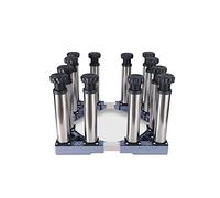 Furniture Washing Machine Dolly base Fridge Freezer Stand Bear Load 300kg Adjustable Dryer Base Length/Width 47-67cm Air Conditioner Base for Ice Maker Plant Container, Height 25-28cm