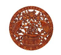 Furniture Wood Carved Applique Frame Corner Onlay Unpainted Furniture Home Door Decoration Accessories Lucky
