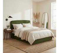 FurnitureboxUK Amelie Green Velvet Ottoman Double Bed Frame | Size: King FurnitureboxUK Green King