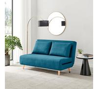 Furniturebox Uk Bobby Sofa Bed Double In Fabric Blue