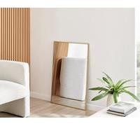 Furniturebox Emma Small 100X66Cm Gold Framed Rectangular Vertical Living Room Hallway Wall Mirror