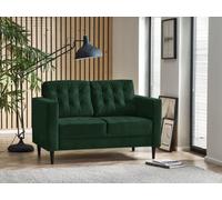 FurnitureboxUK Jade 2-Seater Soft Touch Velvet Sofa With Solid Wood Frame in Emerald FurnitureboxUK Emerald