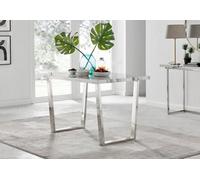 FurnitureboxUK Kylo 120cm 4-Seater Rectangular Dining Table With U Legs in Off-White FurnitureboxUK Off-White