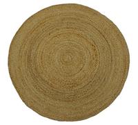 Furniturebox Uk Amir Natural Jute Round Rug 120Cm
