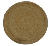 Furniturebox Uk Amir Natural Jute Round Rug 90Cm
