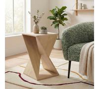 Furniturebox Uk Ararat Square Light Oak Wood Side Table