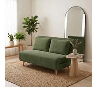 FurnitureboxUK Bobby Green Jumbo Corduroy Double Folding Sofa Bed FurnitureboxUK Green