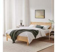 FurnitureboxUK Declan Solid Pine King Size Bed Frame in Light Oak FurnitureboxUK Light Oak King