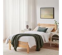 FurnitureboxUK Declan Solid Pine Single Bed Frame in Light Oak FurnitureboxUK Light Oak Single