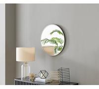 Furniturebox Uk Emma 60Cm Round Silver Frame Wall Mirror
