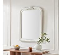 Furniturebox UK Francis Large Arched Overmantle Mirror White