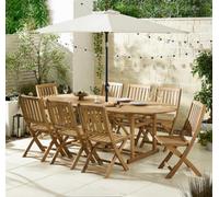 Furniturebox Uk Hamburg 8 Seat Extending Table Garden Dining Set