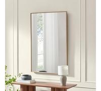 Furniturebox Uk Inga Oak Wood Long Rectangle 120X80Cm Wall Mirror