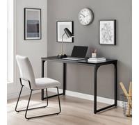 FurnitureboxUK Kendrick 120cm Melamine Coated Home Office Computer Desk with Black Legs FurnitureboxUK Black
