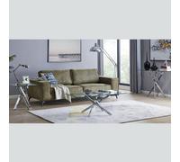 Furniturebox Uk Leonardo Chrome Metal And Glass Console Coffee End Side Table Set