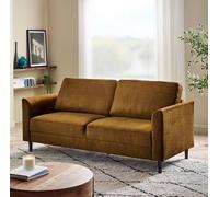 FurnitureboxUK Logan Fabric 3 Seater Sofa in Orange FurnitureboxUK Orange