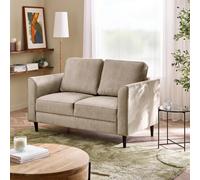 FurnitureboxUK Logan Fabric 2 Seater Sofa in Beige FurnitureboxUK Beige