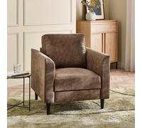 Furniturebox Uk Logan Brown Faux Leather Armchair