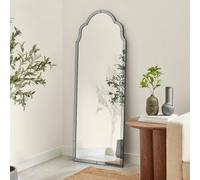 Furniturebox Uk Opaline Grey Ornate Full Length Arch Wall Mirror