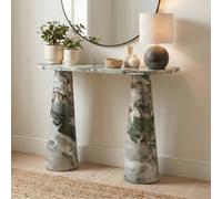 Furniturebox Uk Palma Green Marble Effect Console Table