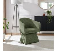 Furniturebox Uk Vera Green Fabric Accent Chair