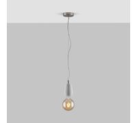 Furnitureboxuk Alice Grey Concrete Pendant Ceiling Light Grey