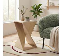 FurnitureboxUK Ararat Square Light Oak Wood Side Table in Light Brown FurnitureboxUK Light Brown