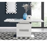 Arezzo 200cm Large Extending White High Gloss Dining Table FurnitureboxUK White One Size