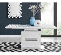 Arezzo 200cm Large Extending White High Gloss Dining Table FurnitureboxUK White One Size