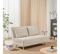 Furniturebox Uk Bobby Cream Jumbo Corduroy Double Folding Sofa Bed