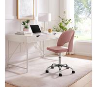 Furnitureboxuk Chicago Velvet Office Chair In Pink Pink