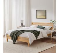 Furniturebox Uk Declan Oak Stain Solid Pine King Size Bed Frame