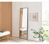 FurnitureboxUK Emma Full Length Extra Large 170x50cm Framed Rectangular Vertical Living Room Hallway Wall Mirror in Black | Size: 170x50 cm FurnitureboxUK Black 170x50 cm