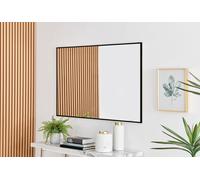 FurnitureboxUK Emma Medium 120x80cm Framed Rectangular Vertical Living Room Hallway Wall Mirror in Black | Size: 120x80 cm FurnitureboxUK Black 120x80 cm