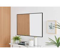 Furnitureboxuk Emma Medium 120X80Cm Framed Rectangular Vertical Living Room Hallway Wall Mirror In Black Black
