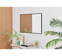Furnitureboxuk Emma Small 100X66Cm Framed Rectangular Vertical Living Room Hallway Wall Mirror In Black Black One Size