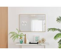 Furnitureboxuk Emma Small 100X66Cm Framed Rectangular Vertical Living Room Hallway Wall Mirror In Gold Gold One Size