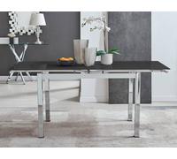 Furniture Box Enna Black Extending 4-6 Seater Dining Table