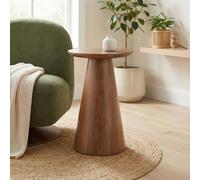 Furniturebox Uk Etna Round Walnut Wood Side Table
