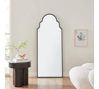 Furnitureboxuk Hima Metal Framed Moroccan Arch Glam Wall Mirror In Black Black One Size