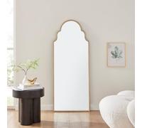 Furnitureboxuk Hima Metal Framed Moroccan Arch Glam Wall Mirror In Gold Gold One Size