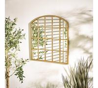 FurnitureboxUK Hinton Medium Arched Window 70x70cm Garden Mirror in Gold | Size: 70x70 cm FurnitureboxUK Gold 70x70 cm