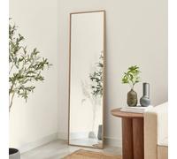 Furnitureboxuk Inga Oak Wood Full Length Rectangle 170X50Cm Wall Mirror In Light Brown Light Brown One Size